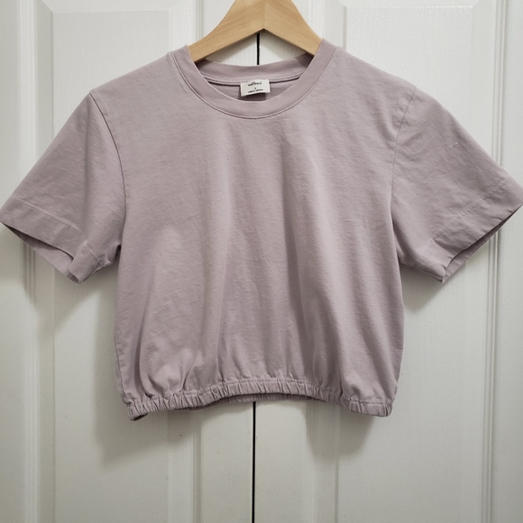Aritzia Tops - Wilfred | Light Purple Crop Top T-Shirt